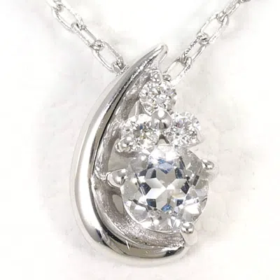 Pre-owned Unbranded (10k) Necklace () In White