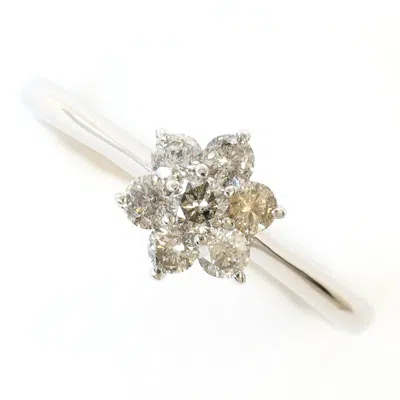 Pre-owned Unbranded (14k) Band Ring () In White