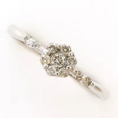Pre-owned Unbranded (14k) Band Ring () In White