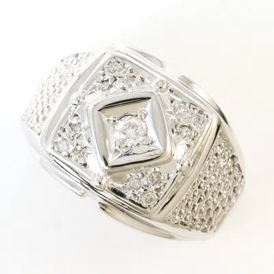 Pre-owned Unbranded (14k) Band Ring () In White