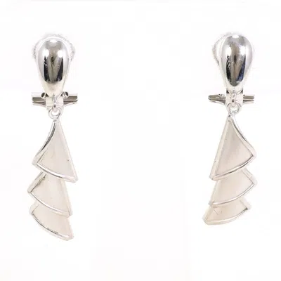 Pre-owned Unbranded (14k) Clip Earrings () In White