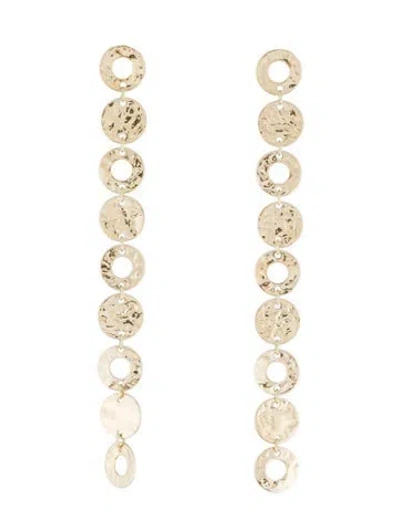Pre-owned Unbranded 14k Dangling Disc Drop Earrings In Multi
