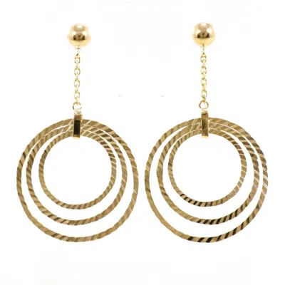 Pre-owned Unbranded (14k) Drop Earrings () In Gold