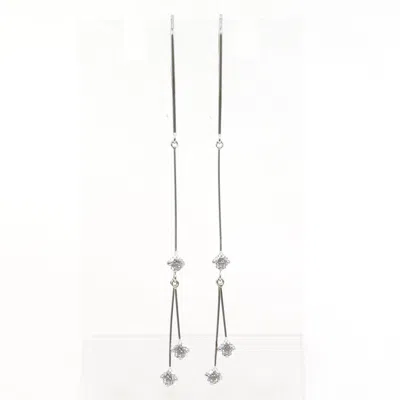 Pre-owned Unbranded (14k) Drop Earrings () In White
