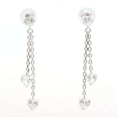 Pre-owned Unbranded (14k) Drop Earrings () In White