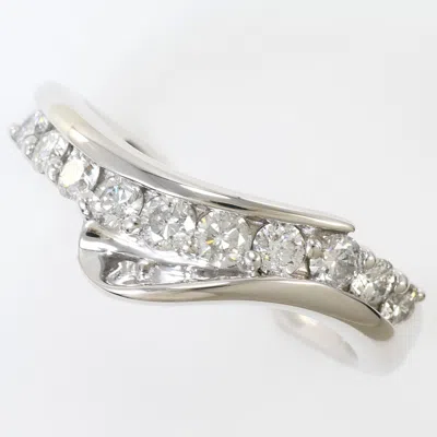Pre-owned Unbranded (18k) Band Ring () In White