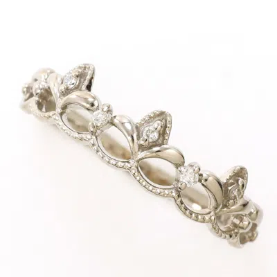 Pre-owned Unbranded (18k) Band Ring () In White