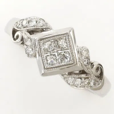 Pre-owned Unbranded (18k) Band Ring () In White