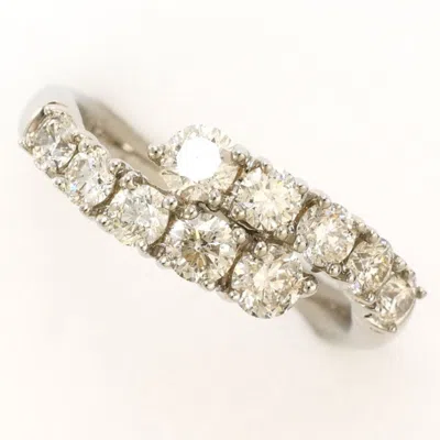 Pre-owned Unbranded (18k) Band Ring () In White