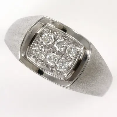 Pre-owned Unbranded (18k) Band Ring () In White