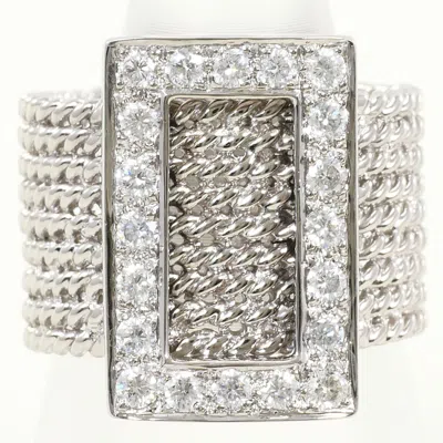 Pre-owned Unbranded (18k) Band Ring () In White