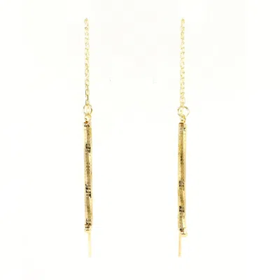 Pre-owned Unbranded (18k) Chain Earrings () In Gold