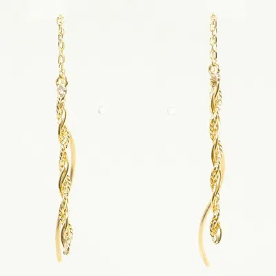 Pre-owned Unbranded (18k) Chain Earrings () In Gold