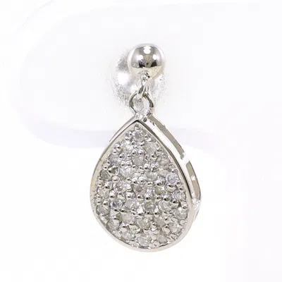 Pre-owned Unbranded (18k) Clip Earrings () In White