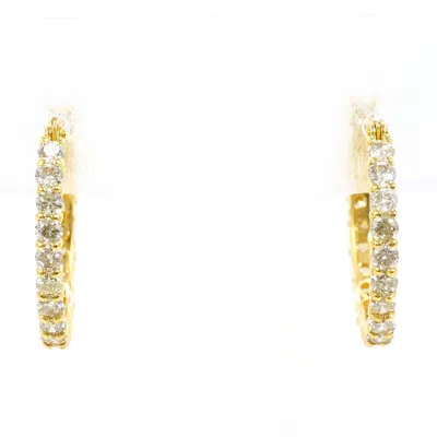 Pre-owned Unbranded (18k) Hoop Earrings () In Gold