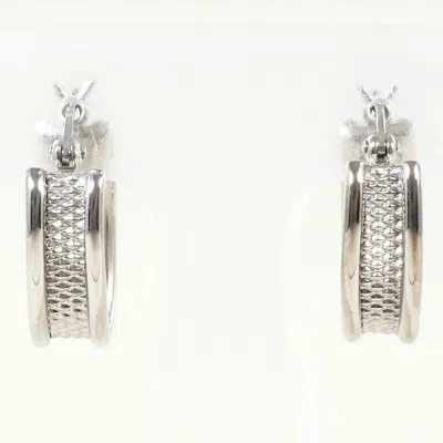 Pre-owned Unbranded (18k) Hoop Earrings () In White