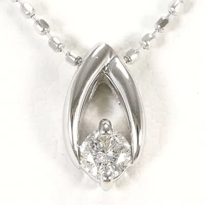 Pre-owned Unbranded (18k) Necklace () In White