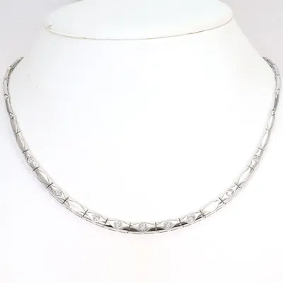Pre-owned Unbranded (18k) Necklace () In White