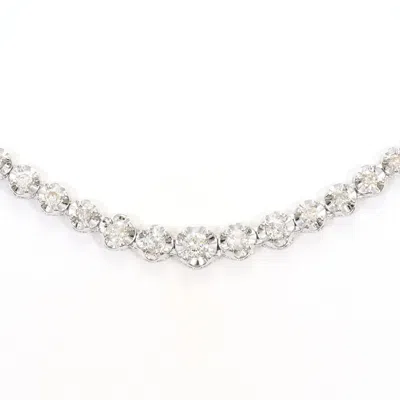 Pre-owned Unbranded (18k) Necklace () In White
