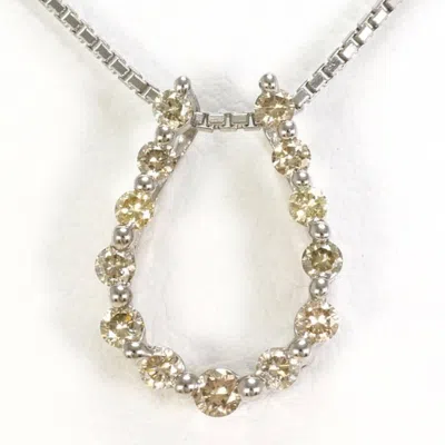 Pre-owned Unbranded (18k) Necklace () In White