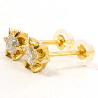Pre-owned Unbranded (18k) Stud Earrings () In Gold