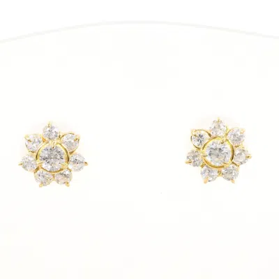 Pre-owned Unbranded (18k) Stud Earrings () In Gold