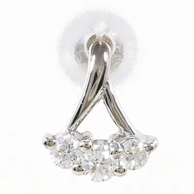 Pre-owned Unbranded (18k) Stud Earrings () In White