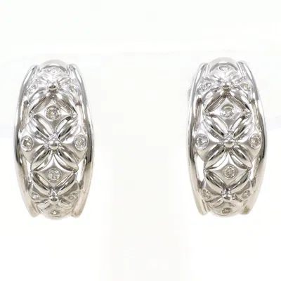 Pre-owned Unbranded (18k) Stud Earrings () In White