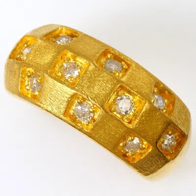 Pre-owned Unbranded (24k) Band Ring () In Gold