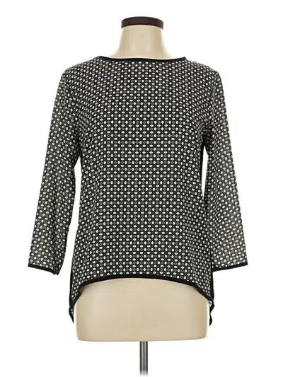 Pre-owned Unbranded 3/4 Sleeve Blouse In Black