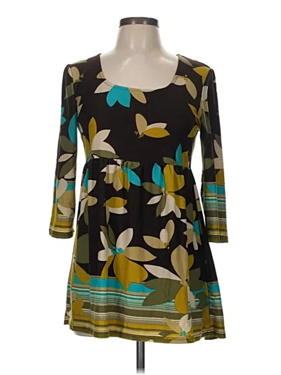 Pre-owned Unbranded 3/4 Sleeve Blouse In Blue