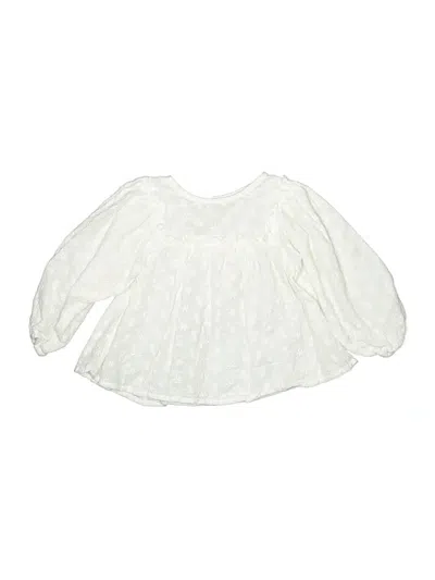 Pre-owned Unbranded Babies' 3/4 Sleeve Blouse In Ivory
