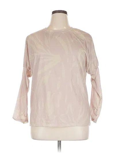Pre-owned Unbranded 3/4 Sleeve Blouse In Pink