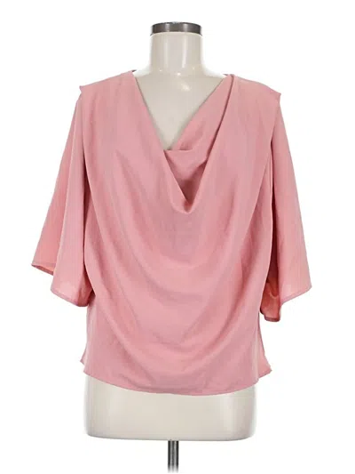 Pre-owned Unbranded 3/4 Sleeve Blouse In Pink