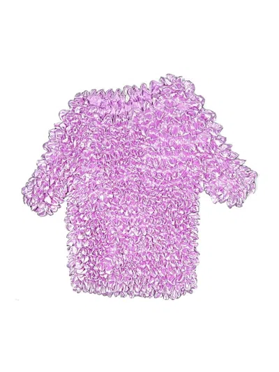 Pre-owned Unbranded Kids' 3/4 Sleeve Blouse In Purple