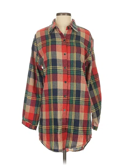 Pre-owned Unbranded 3/4 Sleeve Blouse In Red