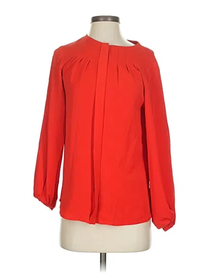 Pre-owned Unbranded 3/4 Sleeve Blouse In Red