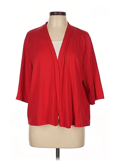 Pre-owned Unbranded 3/4 Sleeve Blouse In Red