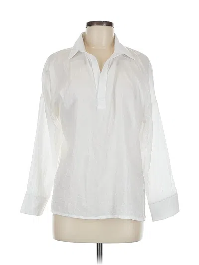 Pre-owned Unbranded 3/4 Sleeve Blouse In White