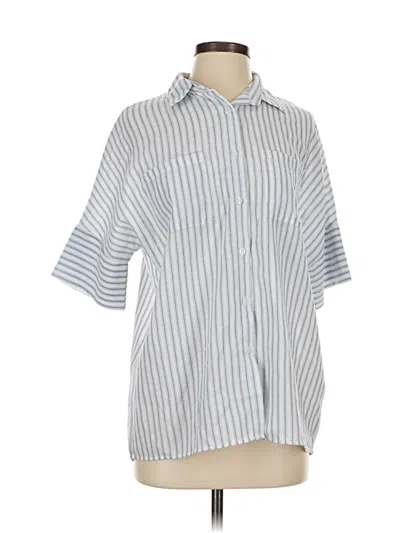 Pre-owned Unbranded 3/4 Sleeve Blouse In White