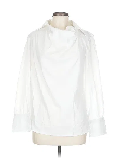 Pre-owned Unbranded 3/4 Sleeve Blouse In White