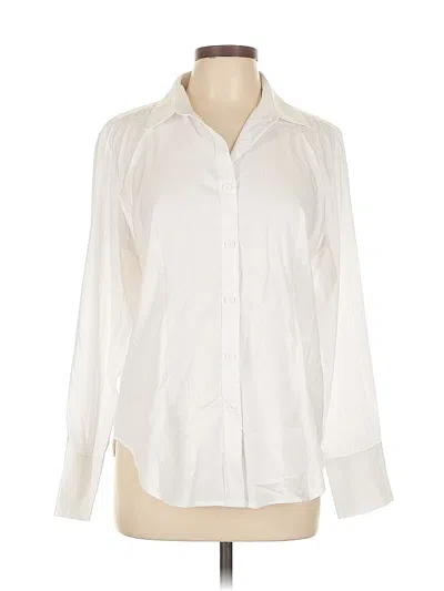 Pre-owned Unbranded 3/4 Sleeve Blouse In White