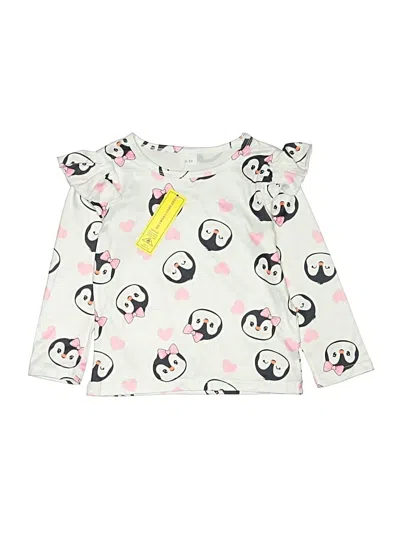 Pre-owned Unbranded Kids' 3/4 Sleeve Blouse In White
