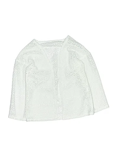 Pre-owned Unbranded Kids' 3/4 Sleeve Blouse In White