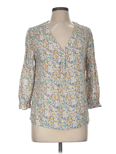 Pre-owned Unbranded 3/4 Sleeve Blouse In Yellow