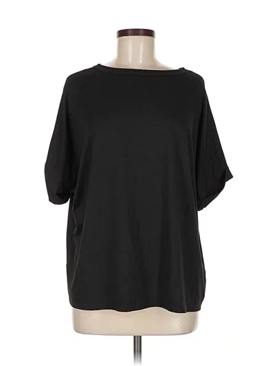 Pre-owned Unbranded 3/4 Sleeve T-shirt In Black