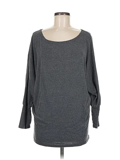 Pre-owned Unbranded 3/4 Sleeve T-shirt In Gray