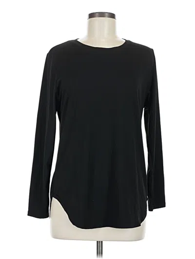 Pre-owned Unbranded 3/4 Sleeve T-shirt In Black