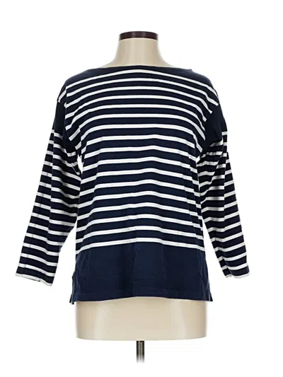 Pre-owned Unbranded 3/4 Sleeve T-shirt In Blue