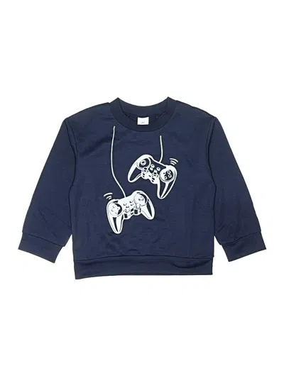 Pre-owned Unbranded Kids' 3/4 Sleeve T-shirt In Blue